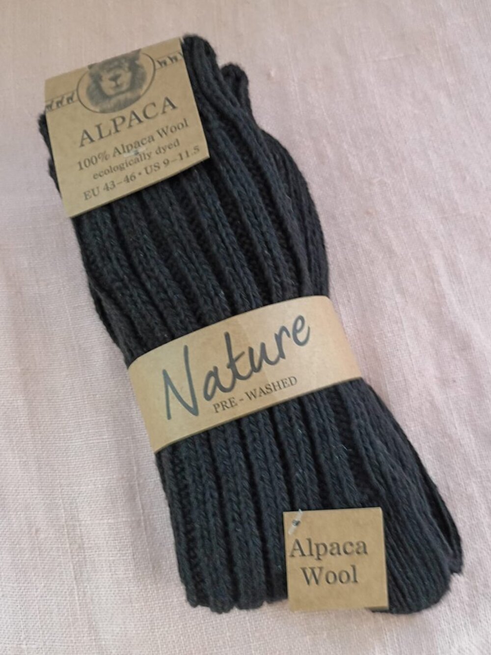 Alpaca Socks for Men or Women - 2 Pairs - New With Tags - Size 9-11.5 (L)